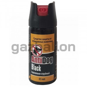 Перцовый (газовый) баллончик «AntiDog Black» 65 мл, аэрозольно-струйный
