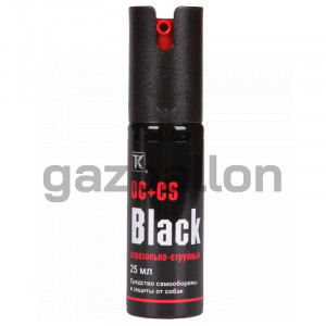 Перцовый (газовый) баллончик «Black» 25 мл, аэрозольно-струйный Перцовый (газовый) баллончик «Black» 25 мл, аэрозольно-струйный